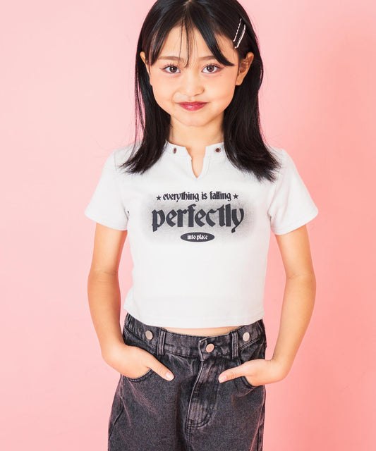 ハトメ ポイント ミニ Tシャツ トップス【ジュニアお揃い】 423-3400