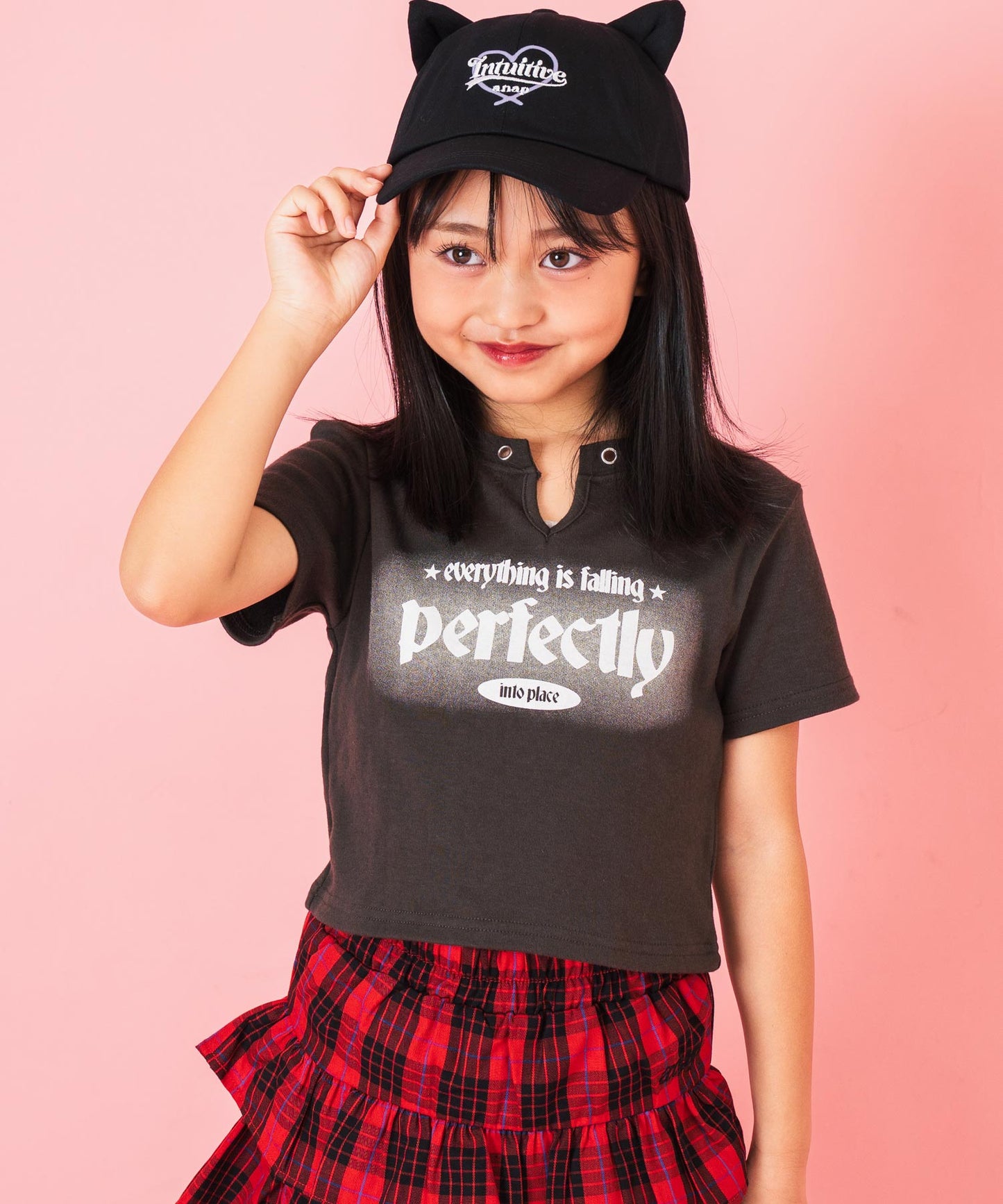 ハトメ ポイント ミニ Tシャツ トップス【ジュニアお揃い】 423-3400