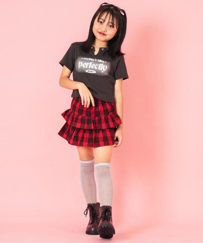 ハトメ ポイント ミニ Tシャツ トップス【ジュニアお揃い】 423-3400
