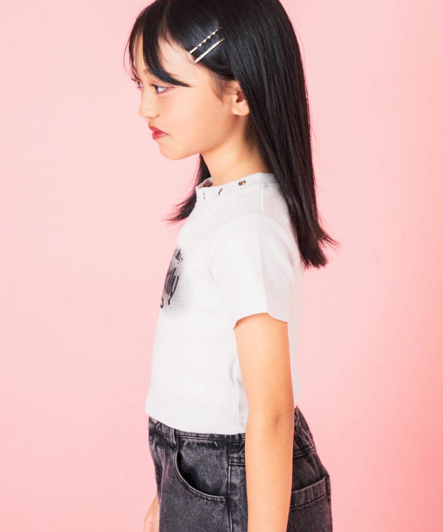 ハトメ ポイント ミニ Tシャツ トップス【ジュニアお揃い】 423-3400