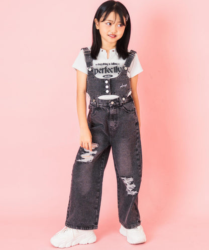 ハトメ ポイント ミニ Tシャツ トップス【ジュニアお揃い】 423-3400