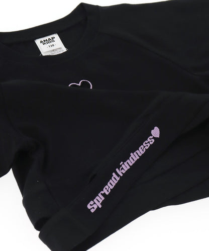 ハートアキ クロス デザイン Tシャツ トップス 423-3410