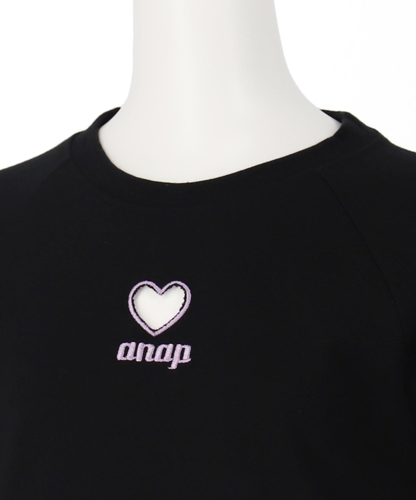 ハートアキ クロス デザイン Tシャツ トップス 423-3410