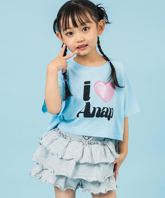 ILOVE ANAP クロップド Tシャツ【ジュニアお揃い】 423-3420
