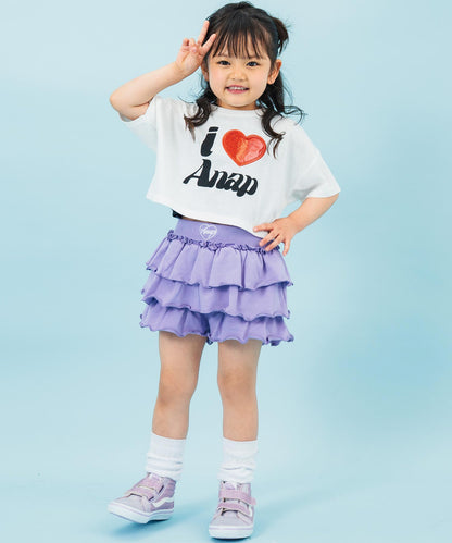 ILOVE ANAP クロップド Tシャツ【ジュニアお揃い】 423-3420