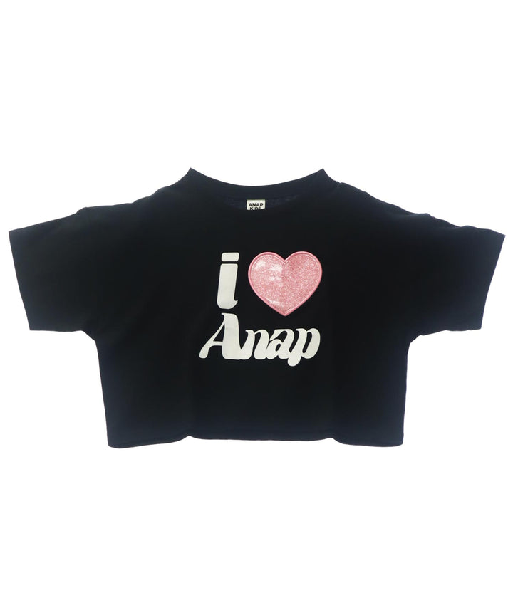 ILOVE ANAP クロップド Tシャツ【ジュニアお揃い】 423-3420