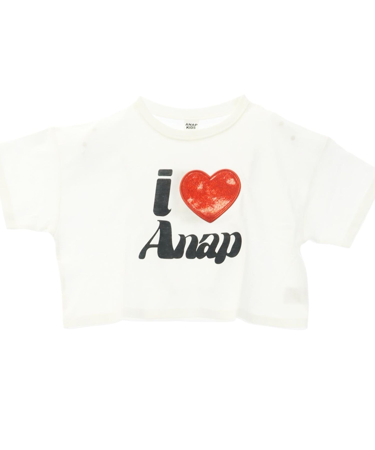 ILOVE ANAP クロップド Tシャツ【ジュニアお揃い】 423-3420