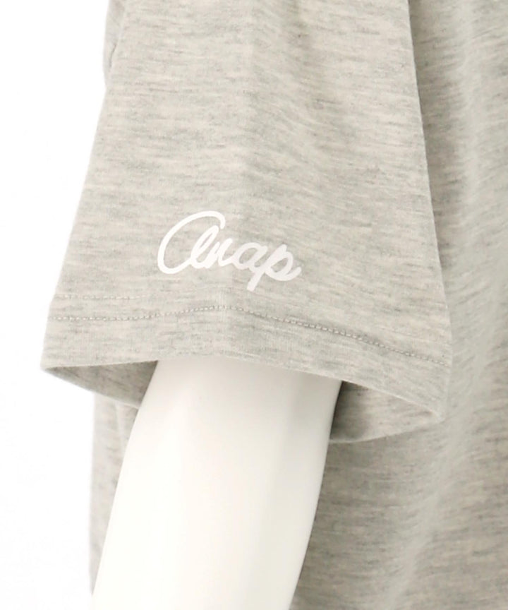 カレッジ フラワー スプレー クロップド Tシャツ 【ジュニアお揃い)】423-3430