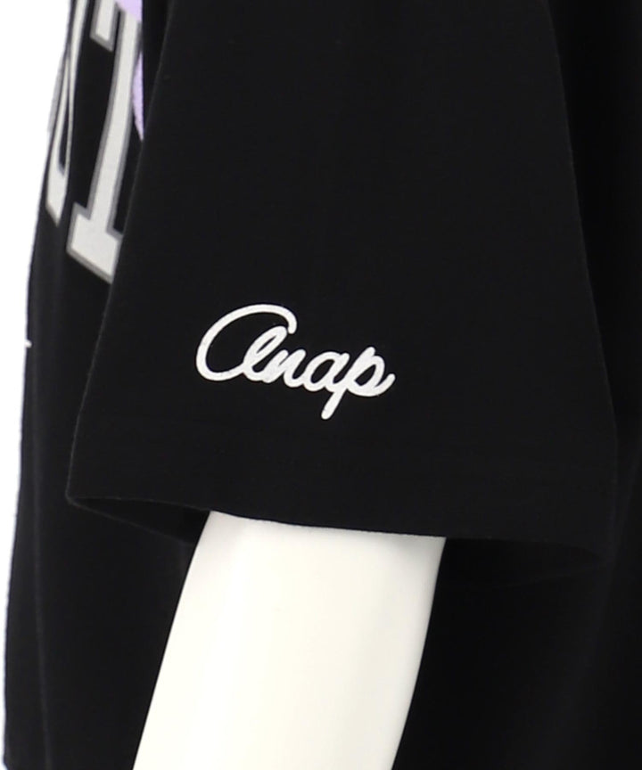 カレッジ フラワー スプレー クロップド Tシャツ 【ジュニアお揃い)】423-3430