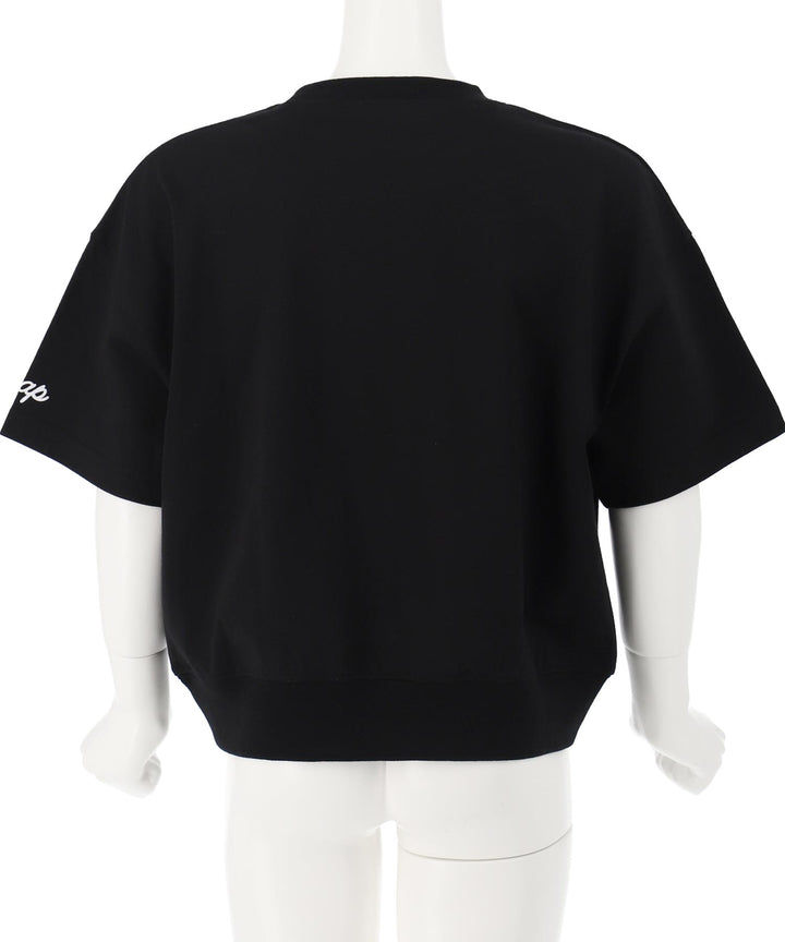 カレッジ フラワー スプレー クロップド Tシャツ 【ジュニアお揃い)】423-3430