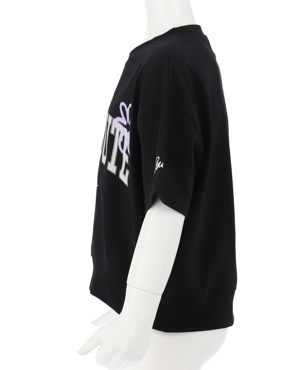 カレッジ フラワー スプレー クロップド Tシャツ 【ジュニアお揃い)】423-3430