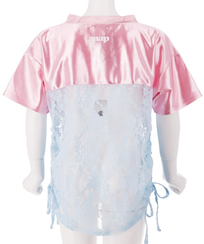 レース 切り替え ゲームシャツ Tシャツ 【 ジュニアお揃い 】 423-3431