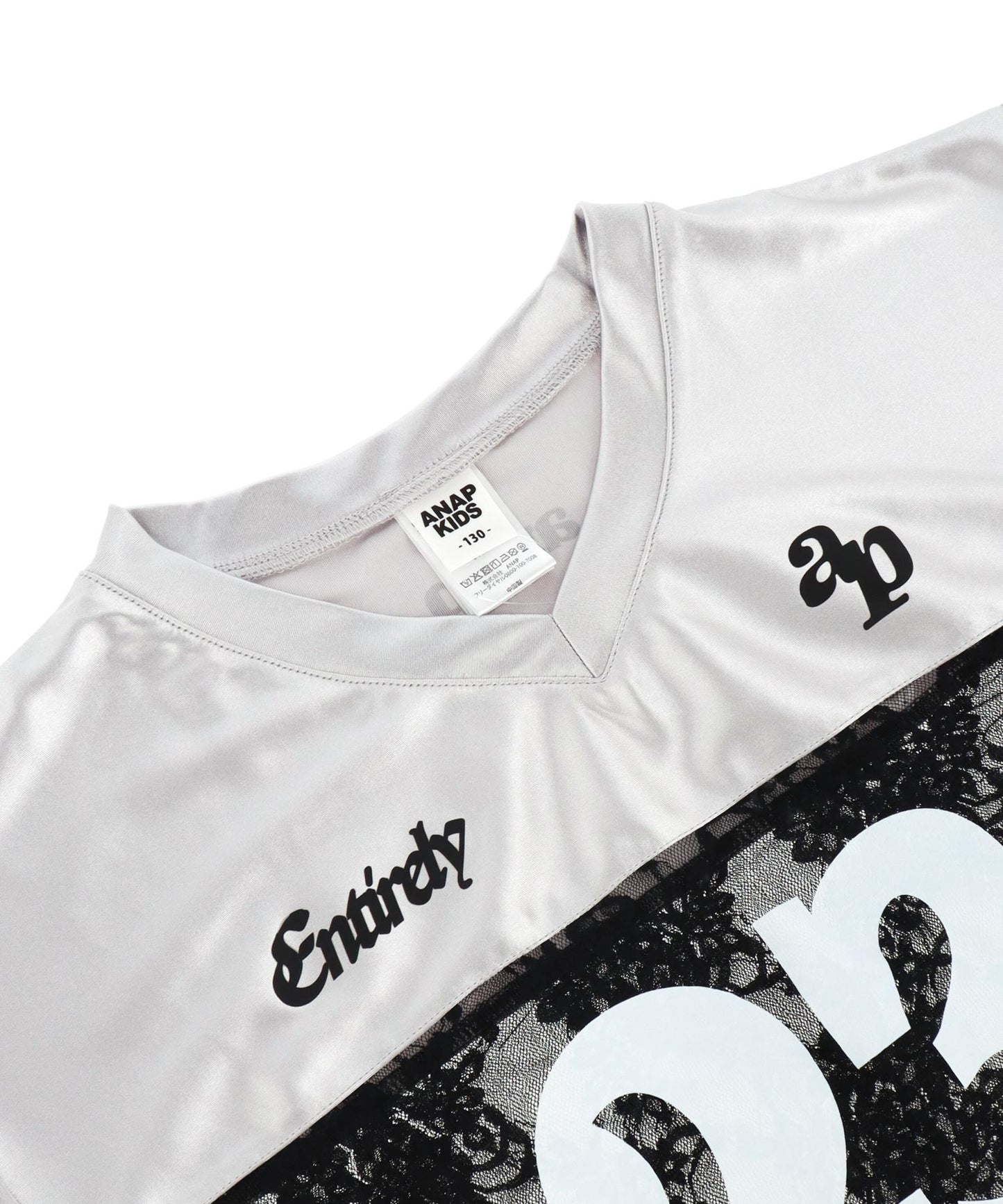 レース 切り替え ゲームシャツ Tシャツ 【 ジュニアお揃い 】 423-3431