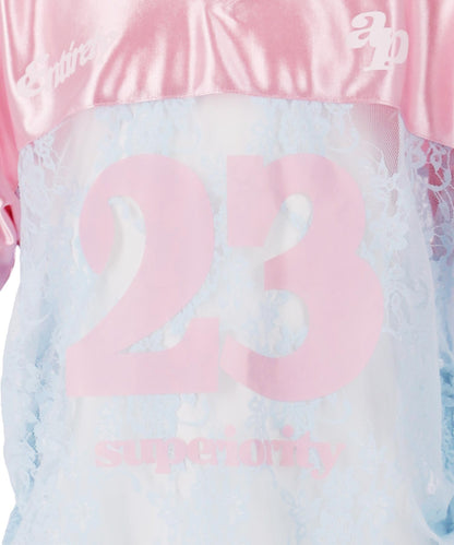 レース 切り替え ゲームシャツ Tシャツ 【 ジュニアお揃い 】 423-3431