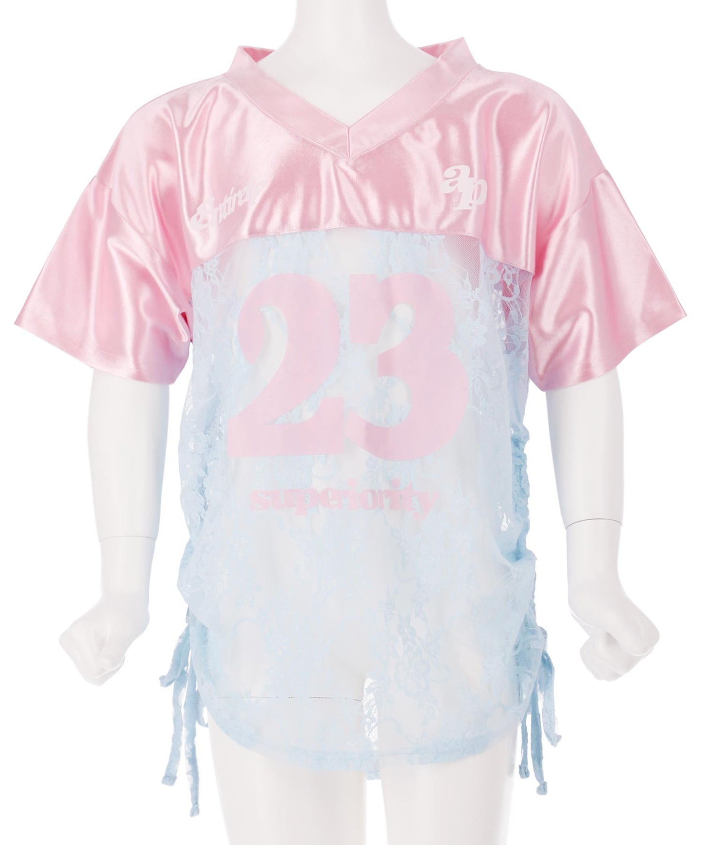 レース 切り替え ゲームシャツ Tシャツ 【 ジュニアお揃い 】 423-3431