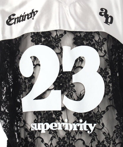 レース 切り替え ゲームシャツ Tシャツ 【 ジュニアお揃い 】 423-3431