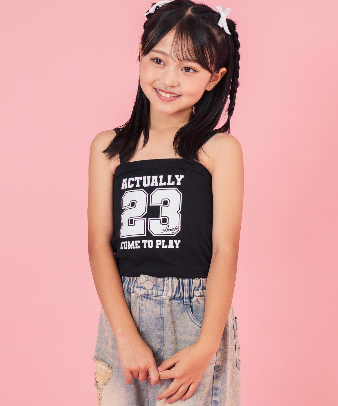 ナンバリングストラップ付きベアトップ 423-3434