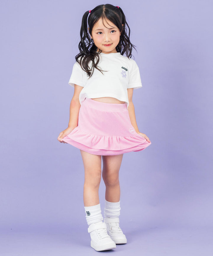 ホワイト(110サイズ着用/身長：約115cm)