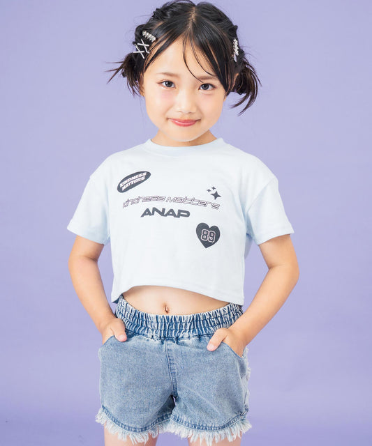 モチーフ ロゴ プリント Tシャツ 423-3446