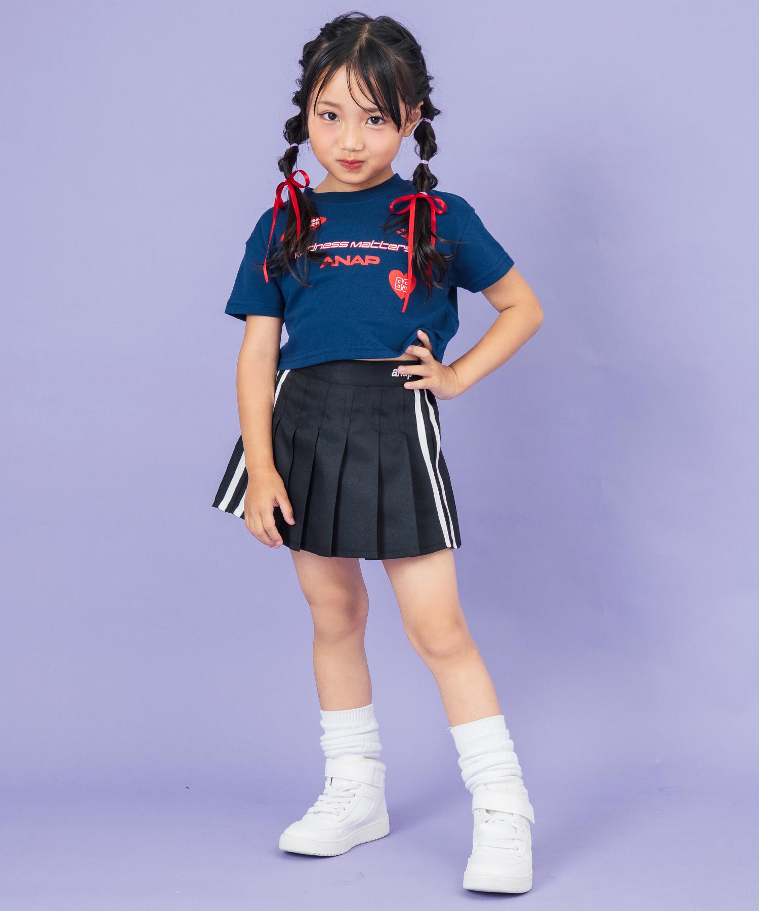 ネイビー(110サイズ着用/身長：約115cm)