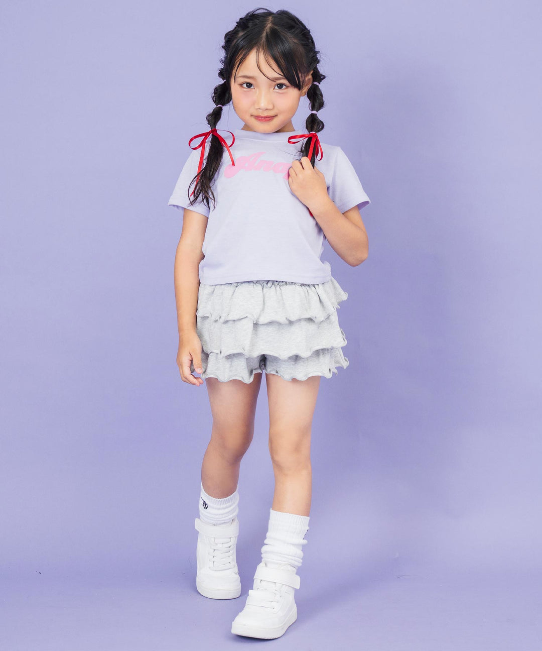 ラベンダー(110サイズ着用/身長：約115cm)
