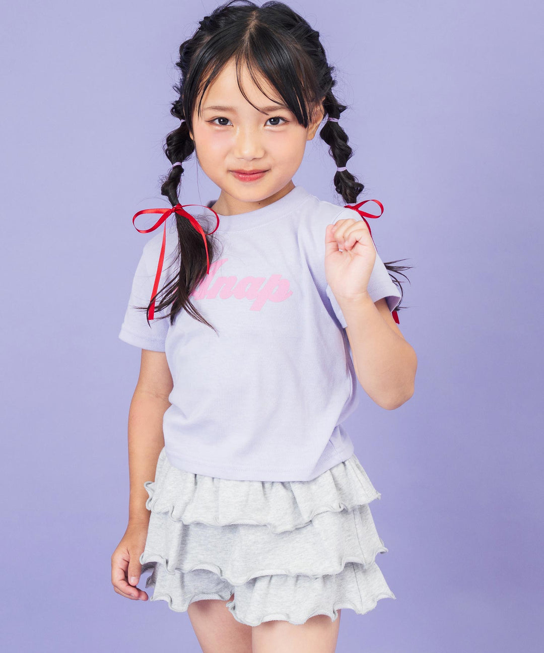 ラベンダー(110サイズ着用/身長：約115cm)