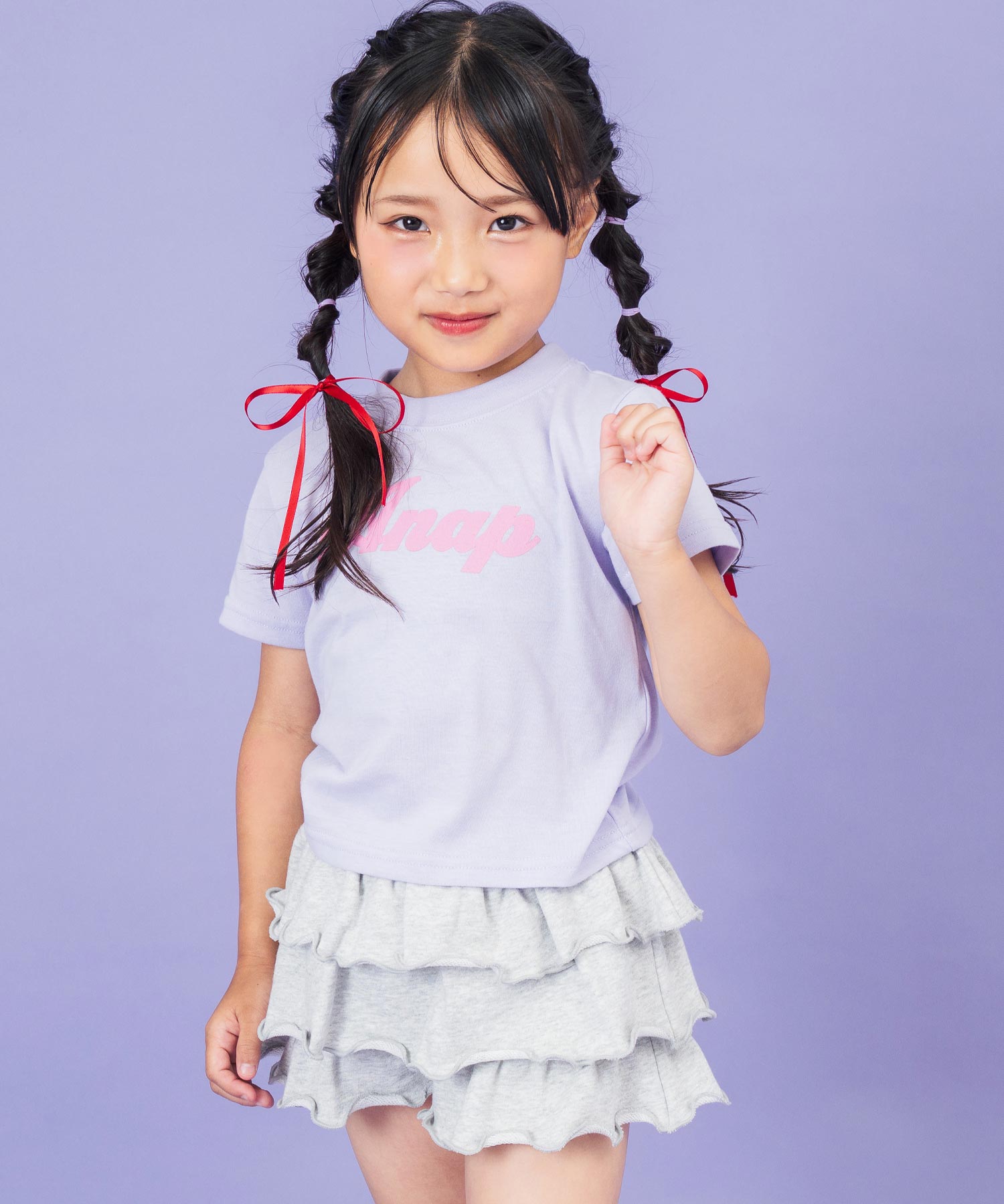 ラベンダー(110サイズ着用/身長：約115cm)