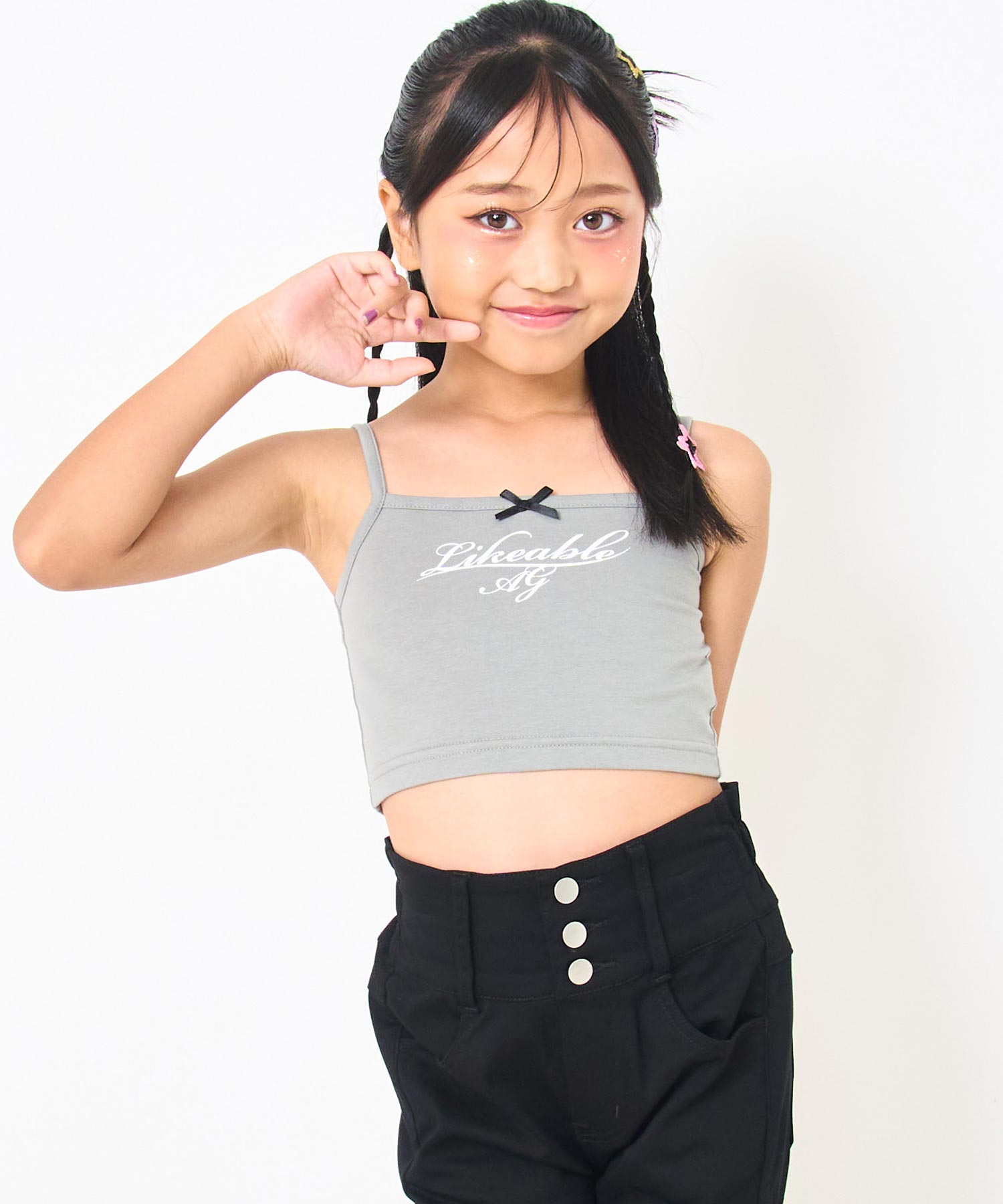 ダークグレー(120サイズ着用/身長：約128cm)