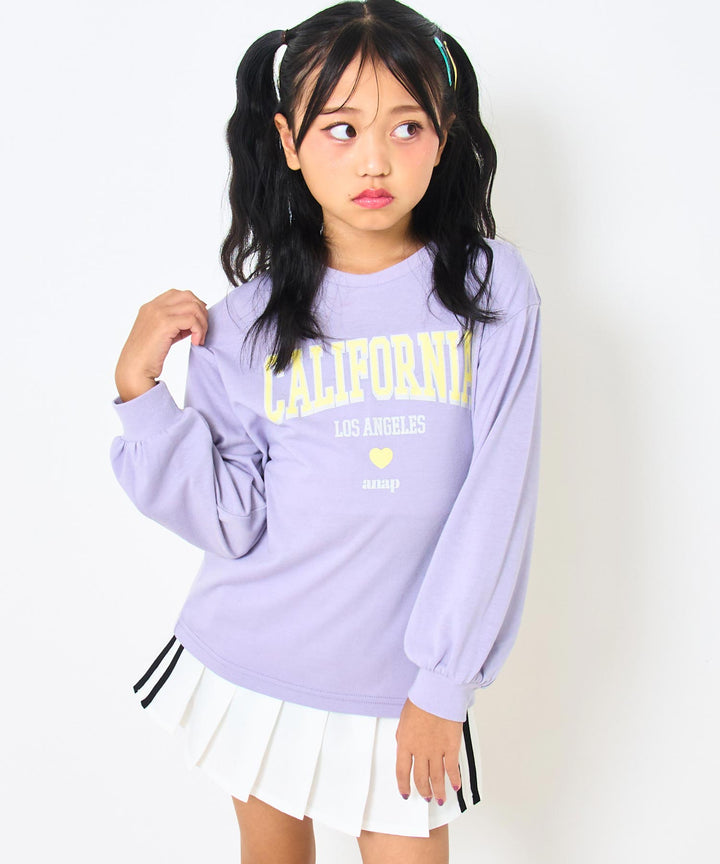 ラベンダー(120サイズ着用/身長：約128cm)
