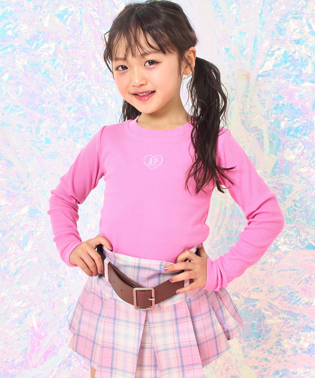(新色)ピンク(110サイズ着用/身長：約112cm)