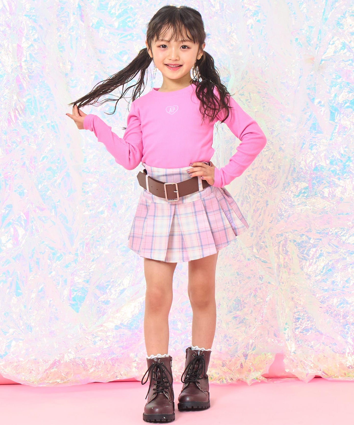 (新色)ピンク(110サイズ着用/身長：約112cm)