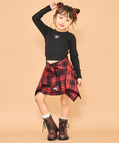 ブラック(110サイズ着用/身長：約112cm)