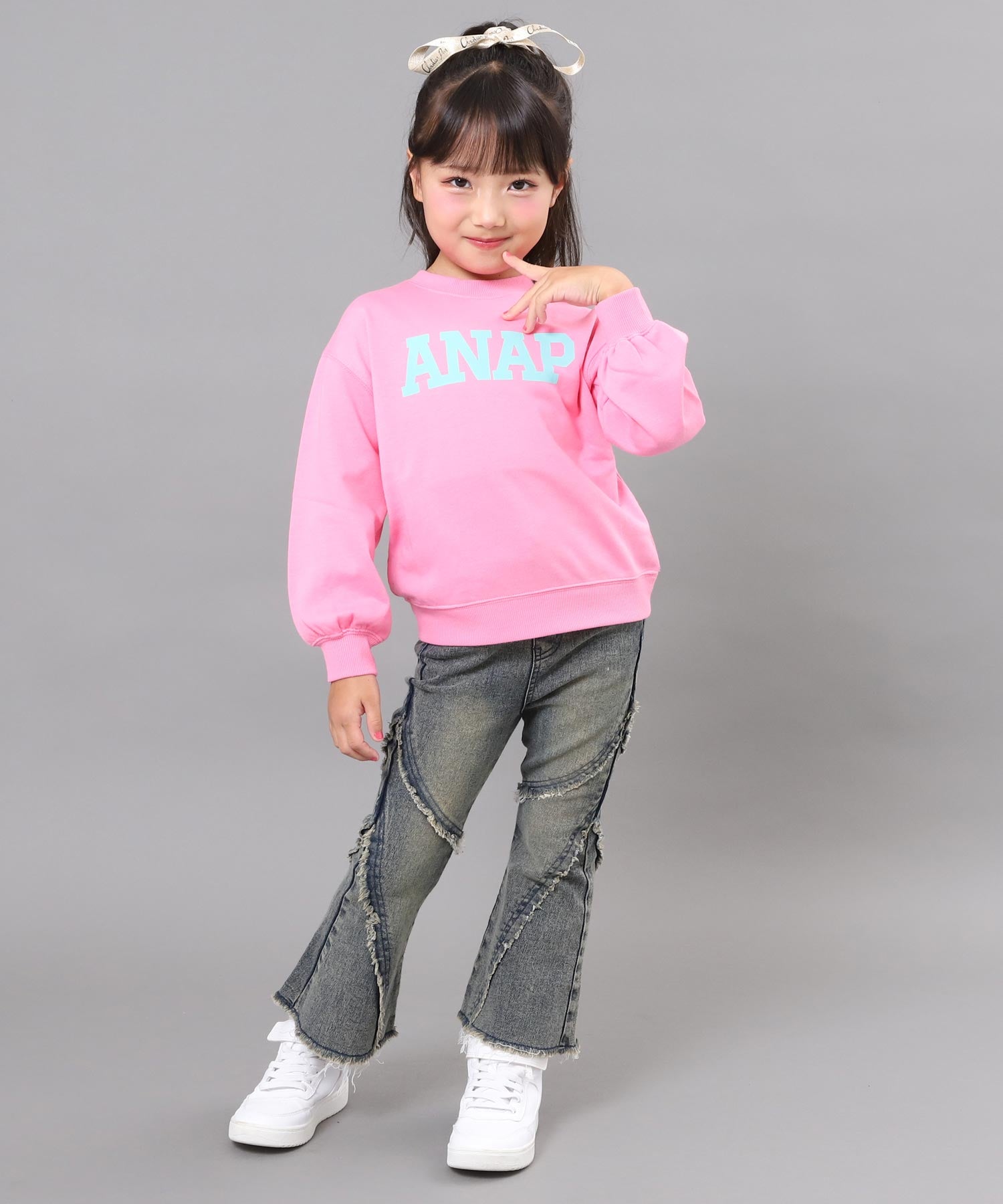 ピンク(110サイズ着用/身長：約115cm)