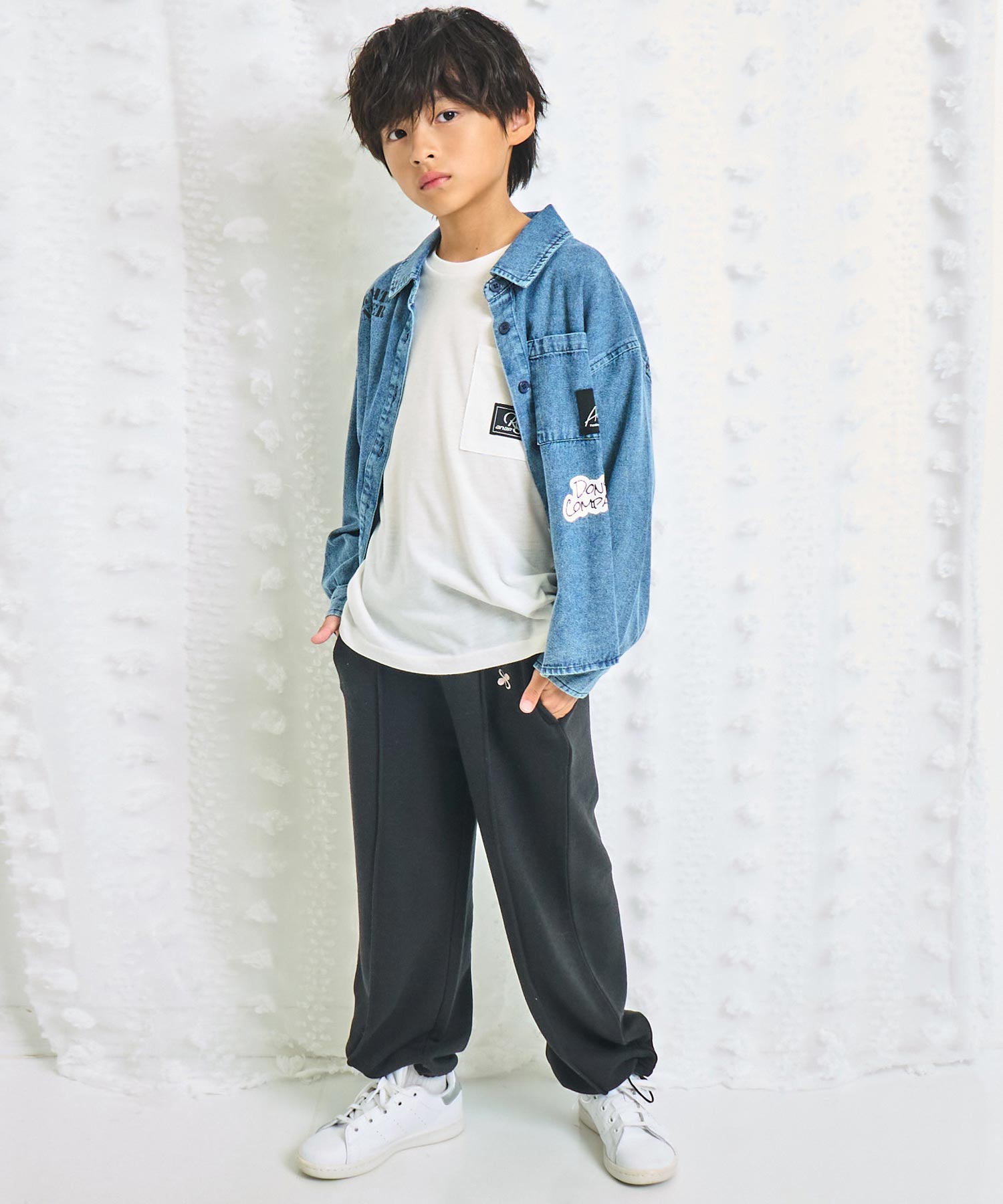 ブルー(130サイズ着用/身長：約130cm)