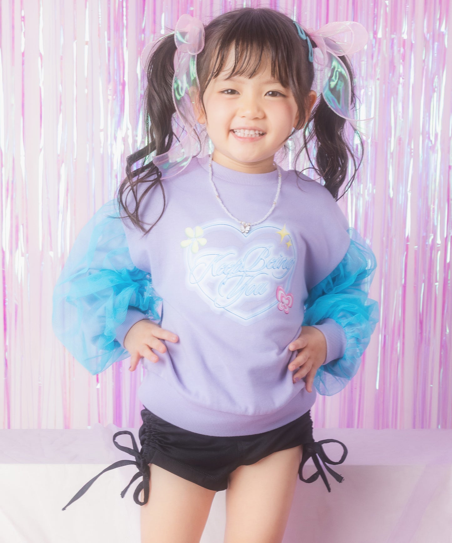 ラベンダー(110サイズ着用/身長：約103cm)