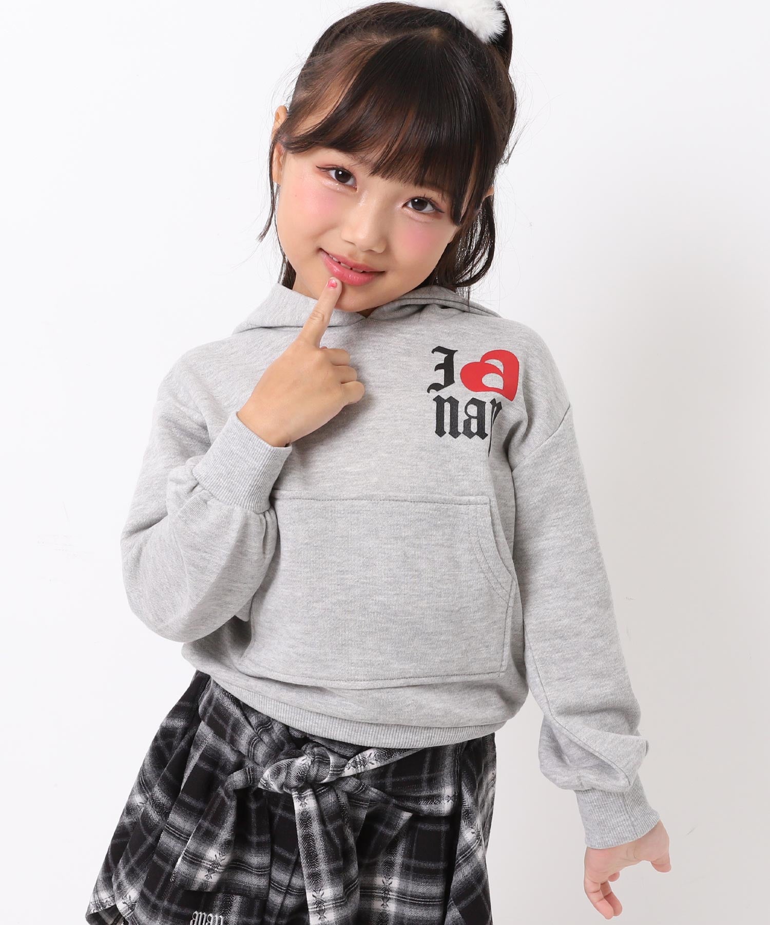 ライトグレー(110サイズ着用/身長：約115cm)