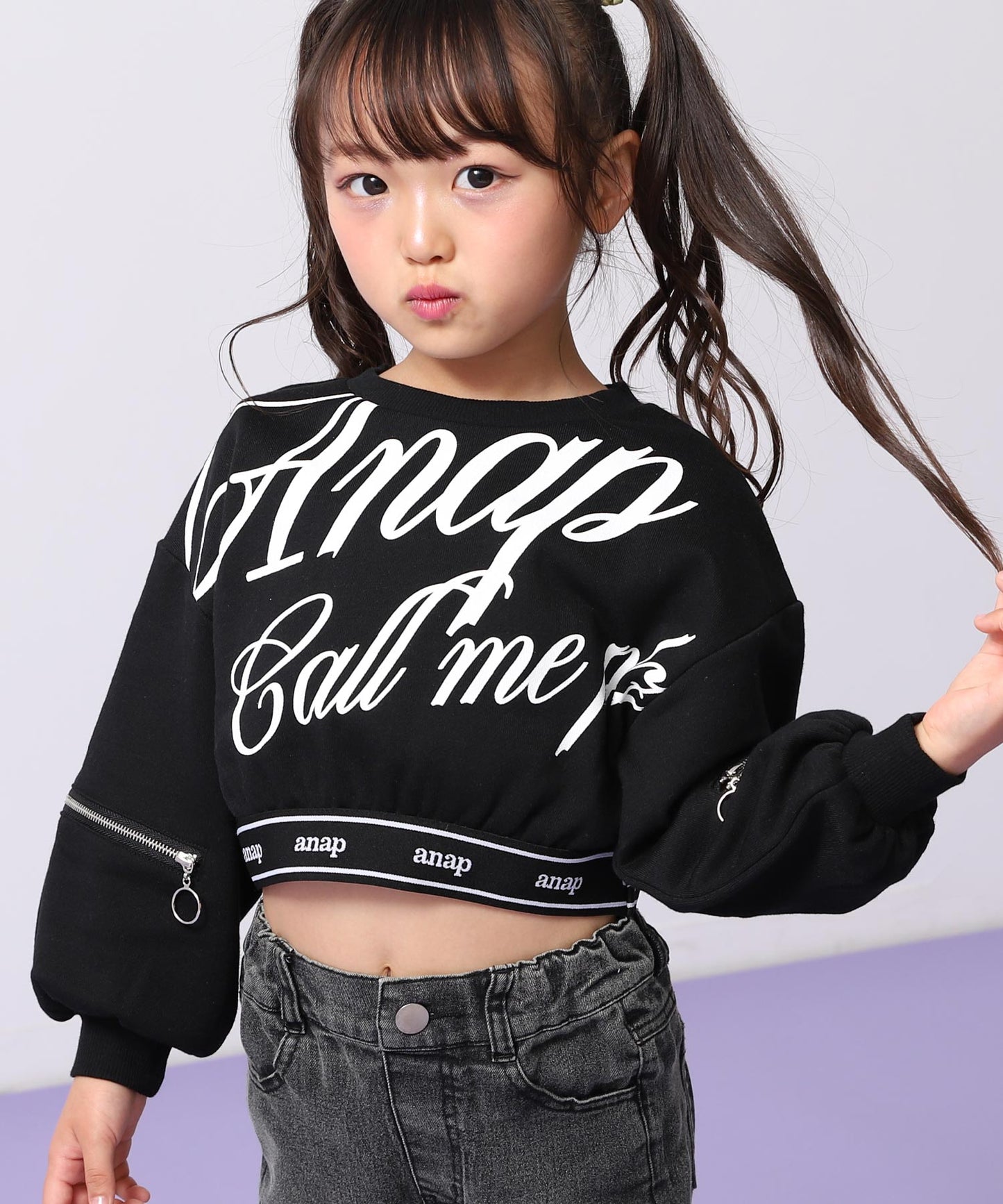 インパクト メッセージ 袖アキ スウェット 423-3506