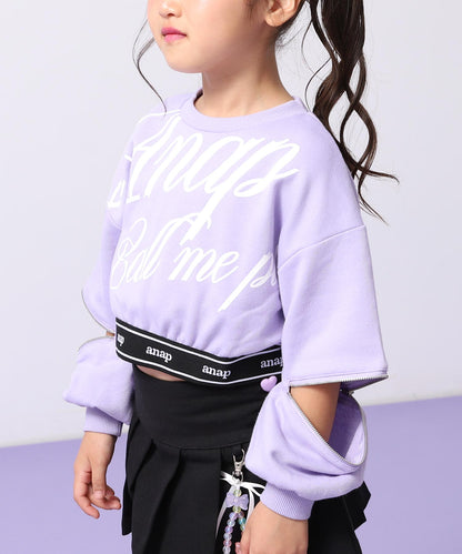 インパクト メッセージ 袖アキ スウェット 423-3506