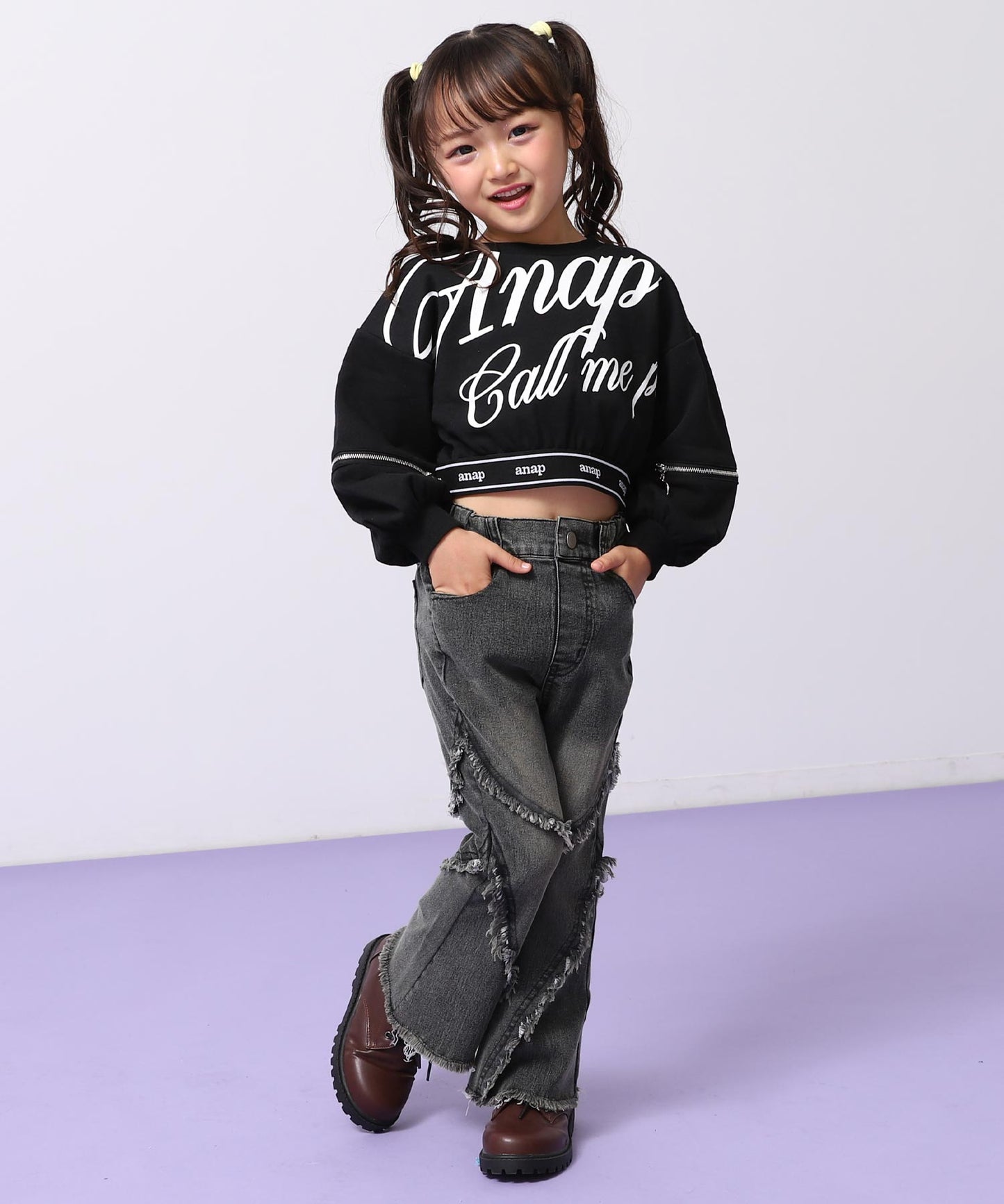 インパクト メッセージ 袖アキ スウェット 423-3506