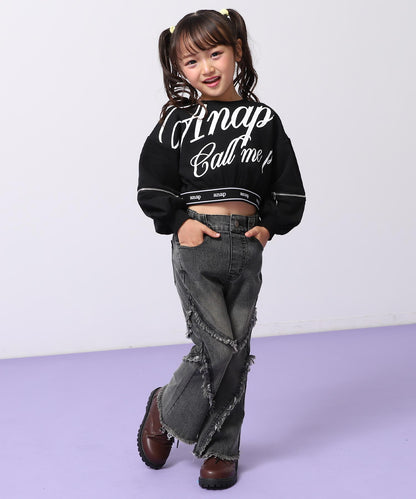 インパクト メッセージ 袖アキ スウェット 423-3506