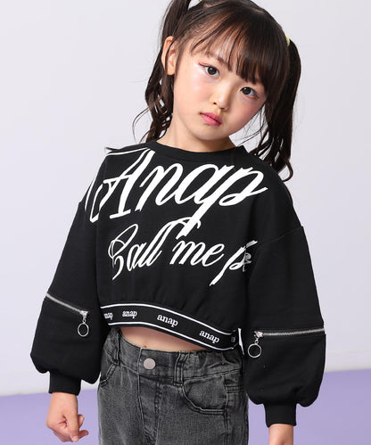 インパクト メッセージ 袖アキ スウェット 423-3506