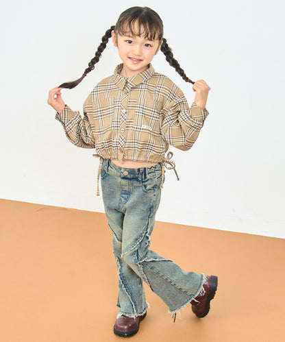 ベージュ(110サイズ着用/身長：約112cm)