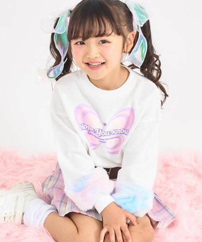 ホワイト(110サイズ着用/身長：約113cm)