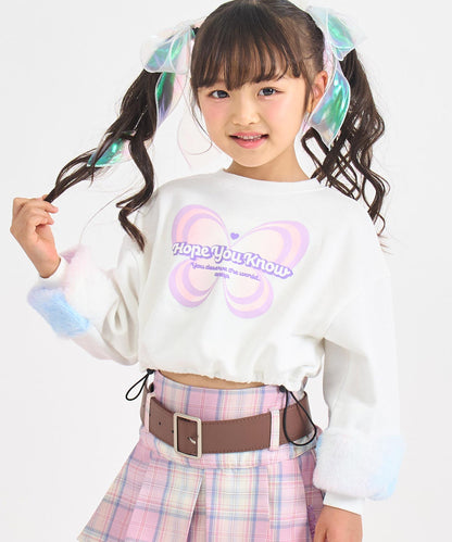 ホワイト(110サイズ着用/身長：約113cm)