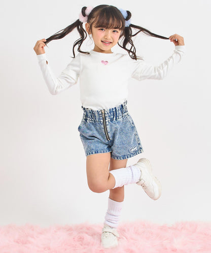 ホワイト(110サイズ着用/身長：約112cm)