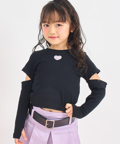 ブラック(110サイズ着用/身長：約112cm)