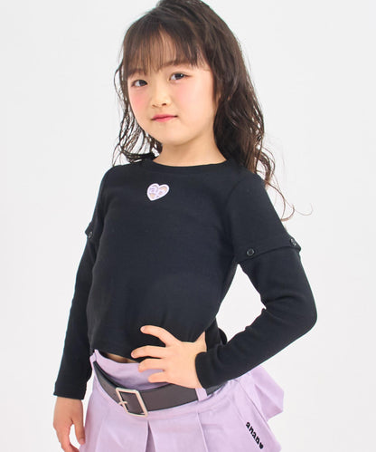 ブラック(110サイズ着用/身長：約112cm)