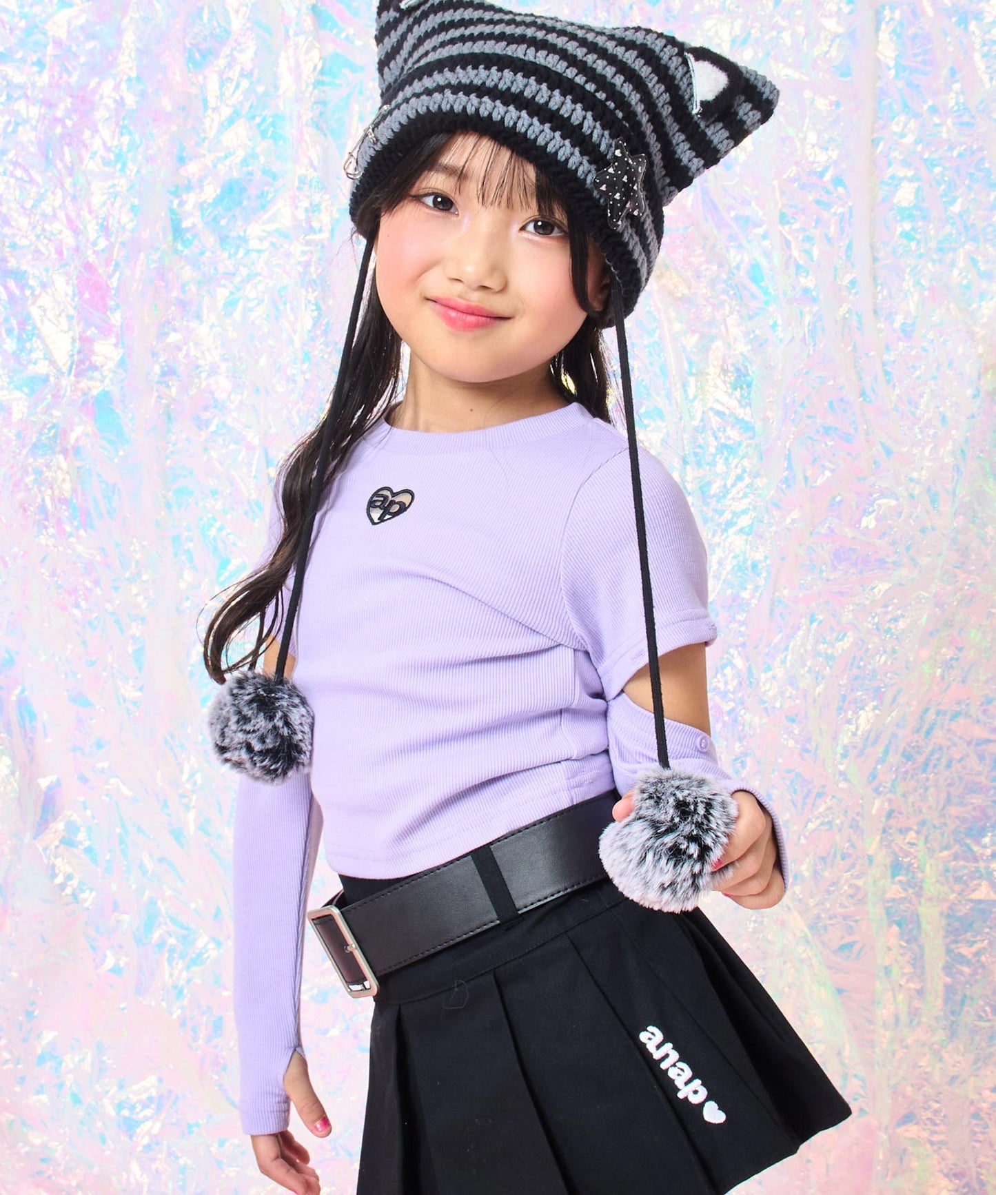 ラベンダー(110サイズ着用/身長：約115cm)