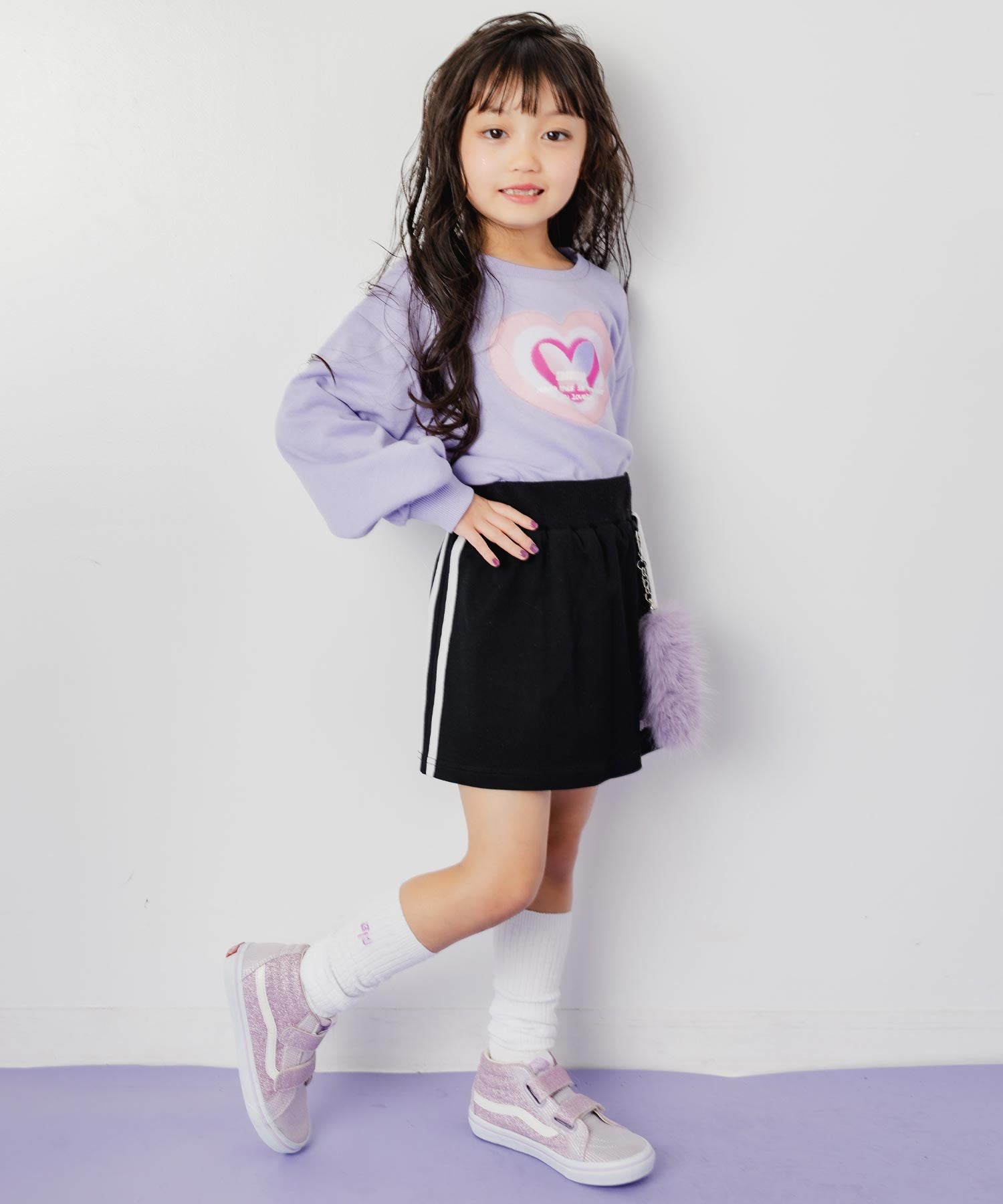 ラベンダー(110サイズ着用/身長：約106cm)