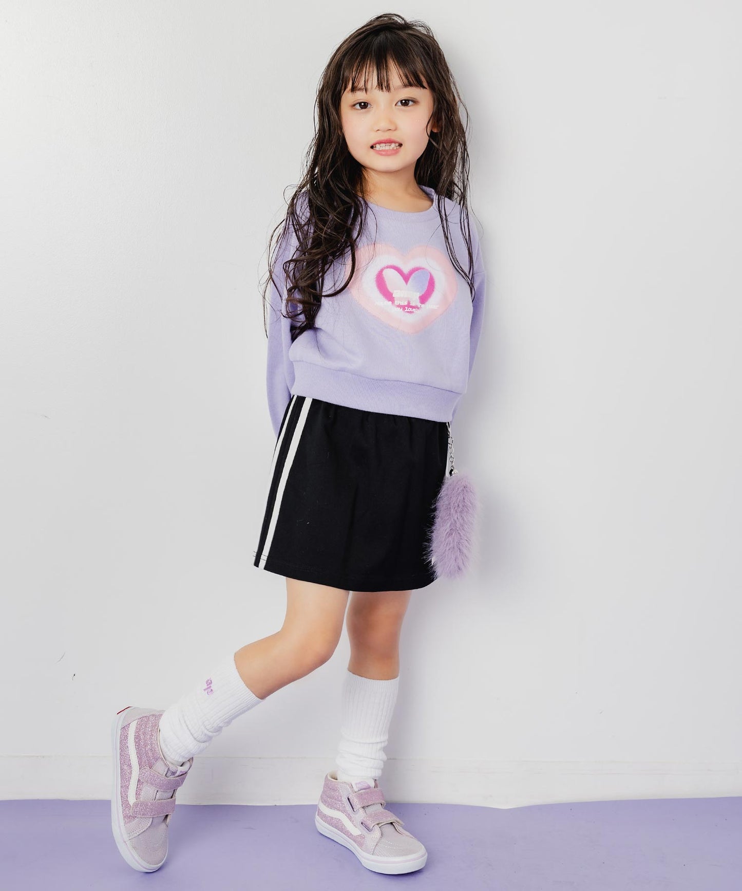 ラベンダー(110サイズ着用/身長：約106cm)